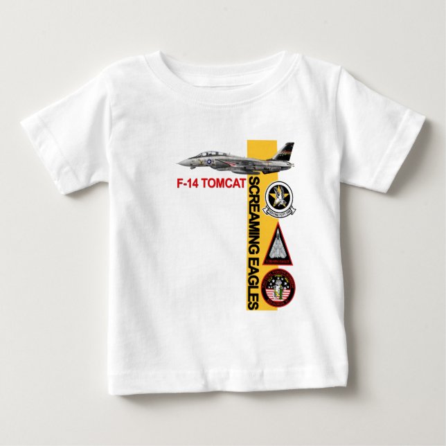 VF-51, das Eagles schreit Baby T-shirt (Vorderseite)