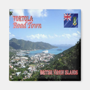 VG - Britische Jungfrauen - Tortola - Straßenstad Magnet