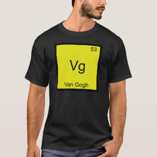 Vg - Van Gogh Lustiges Chemie-Element-Symbol-T-Shi T-Shirt