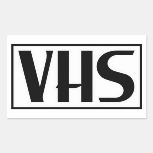 VHS-Aufkleber Rechteckiger Aufkleber (Vorderseite)
