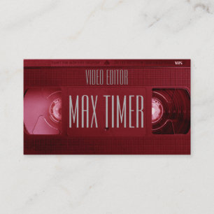 VHS-Kassettenabdeckung Visitenkarte