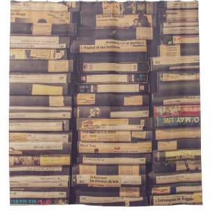 VHS TAPE LOT DUSCHVORHANG
