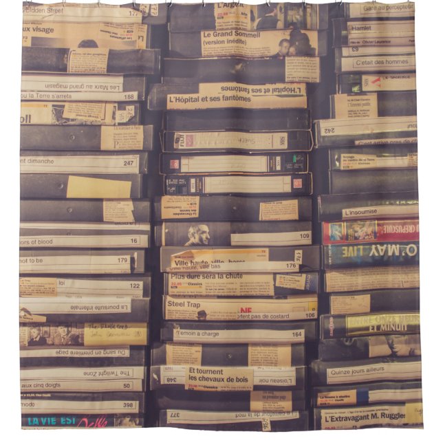 VHS TAPE LOT DUSCHVORHANG (Vorderseite)