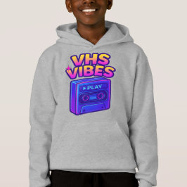 VHS Vibes Retro Neon Sweat - shirt à capuche