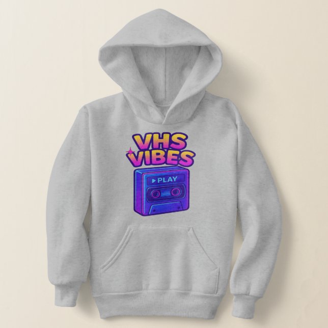 VHS Vibes Retro Neon Sweat - shirt à capuche (Poser)