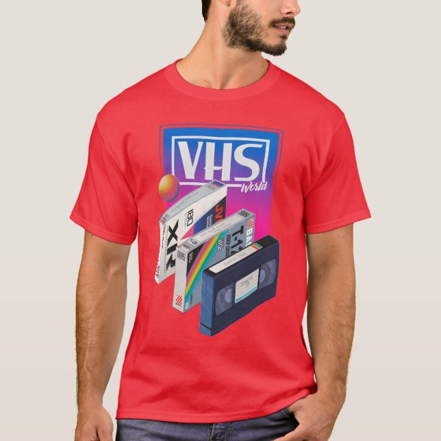 VHS-Welt T-Shirt (Vorderseite)
