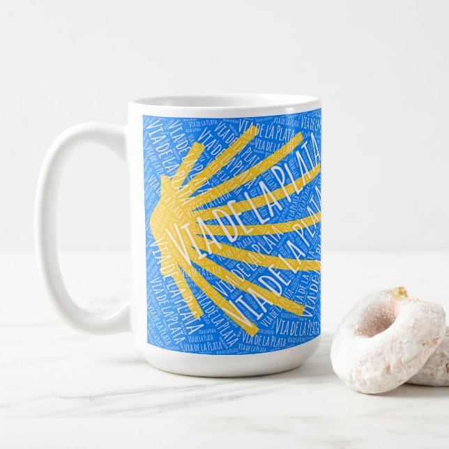 Via de la Plata Coquille de pétoncle Grande Mug de (Avec donut)