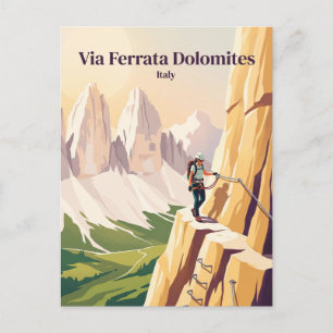 Via Ferrata Dolomiten Italien Postkarte