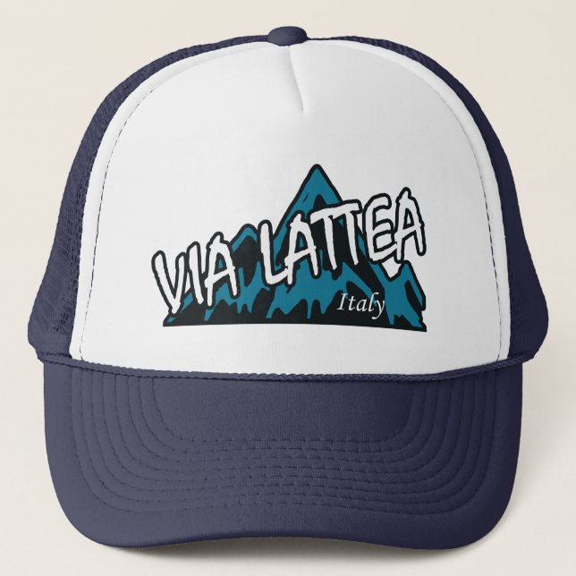 Via Lattea Berge Truckerkappe (Vorderseite)