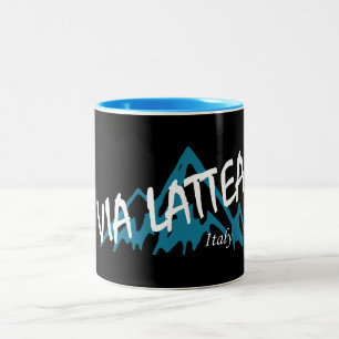 Via Lattea Berge Zweifarbige Tasse