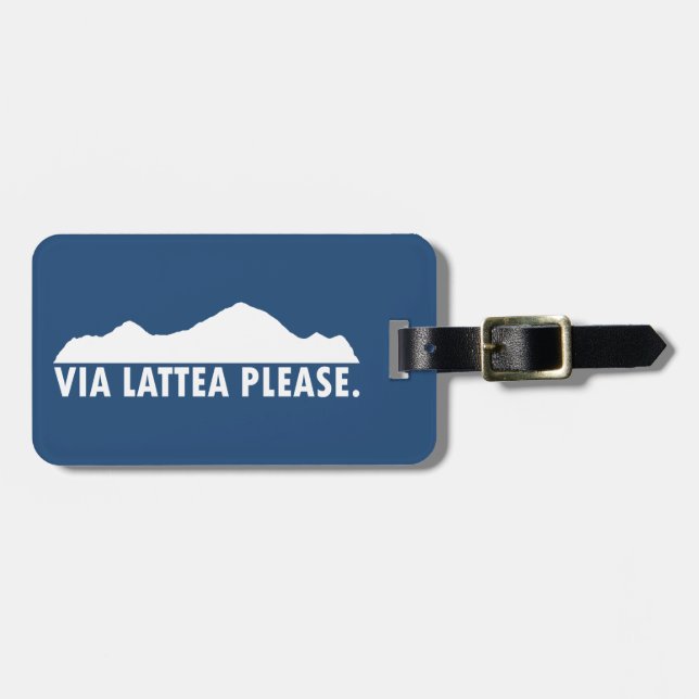 Via Lattea Bitte Gepäckanhänger (Vorderseite horizontal)