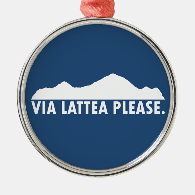 Via Lattea Bitte Ornament Aus Metall (Vorne)