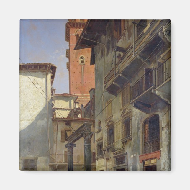 Via Mazzanti, Verona, 1880 Magnet (Vorne)