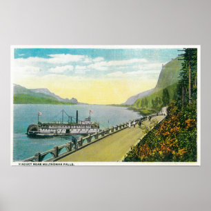 Viadukt nahe Multnomah Falls, Columbia River Poster