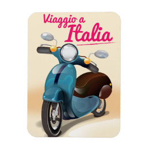 Viaggio a Italia Reiseplakat Magnet