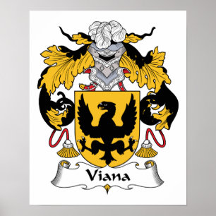 Viana Familienwappen Poster