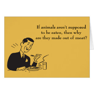 Viande mangeant Carnivore Humour anti-Vegan