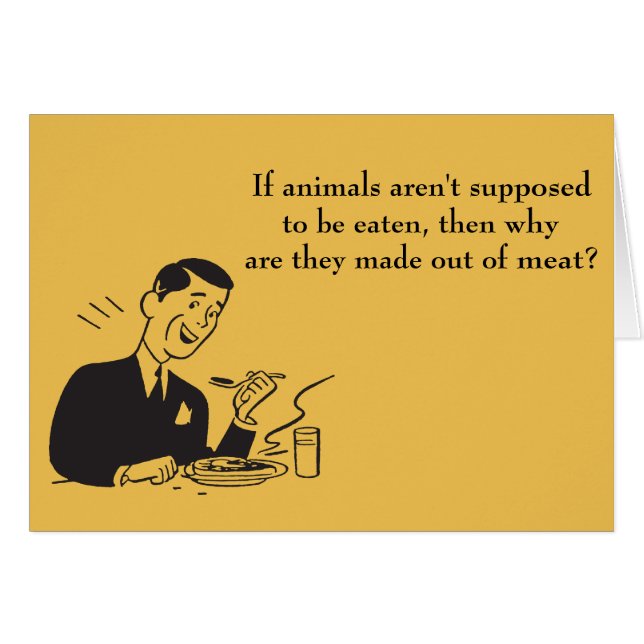 Viande mangeant Carnivore Humour anti-Vegan (Devant horizontal)