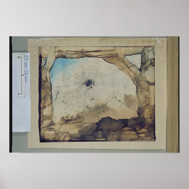 Vianden durch das Web einer Spinne Poster (Vorne)