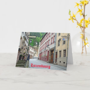 Vianden, Luxembourg street scene Karte