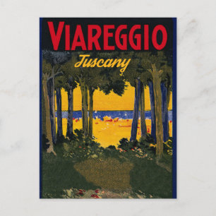 Viareggio Beach, Toskana, Italien Postkarte