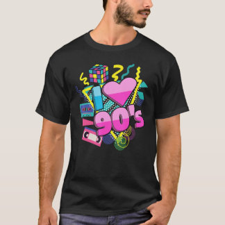 Vibe 90er Jahre Kostüm Retro Vintag 90u2019s 2 T-Shirt