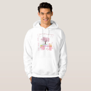 Vibe Attire Tribu Sweat à Capuche Fleur de Cerisie