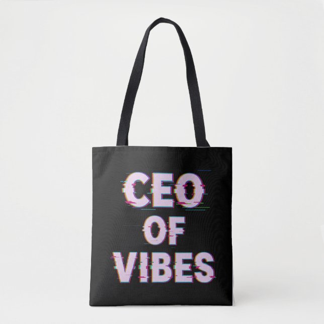 VIBE CEO PROTOCOL - Reality Glitch (Instant Aura U Tasche (Vorderseite)