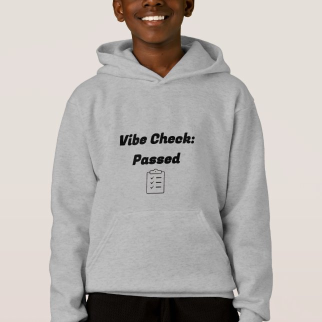 Vibe Check : Sweat - shirt à capuche passé (Devant)
