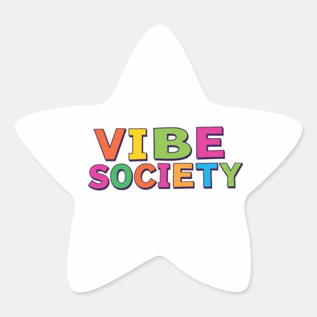 Vibe Gesellschaft Stern-Aufkleber (Vorderseite)
