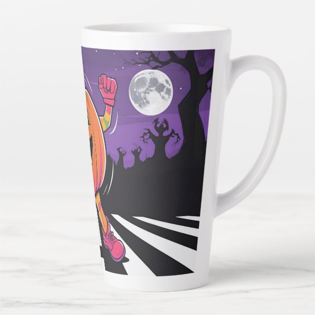 Vibe me Jack-o-lantern Langschläfer Tshirt Milchtasse (Rechts)