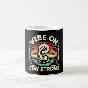 Vibe On, stark Bleibe Kaffeetasse