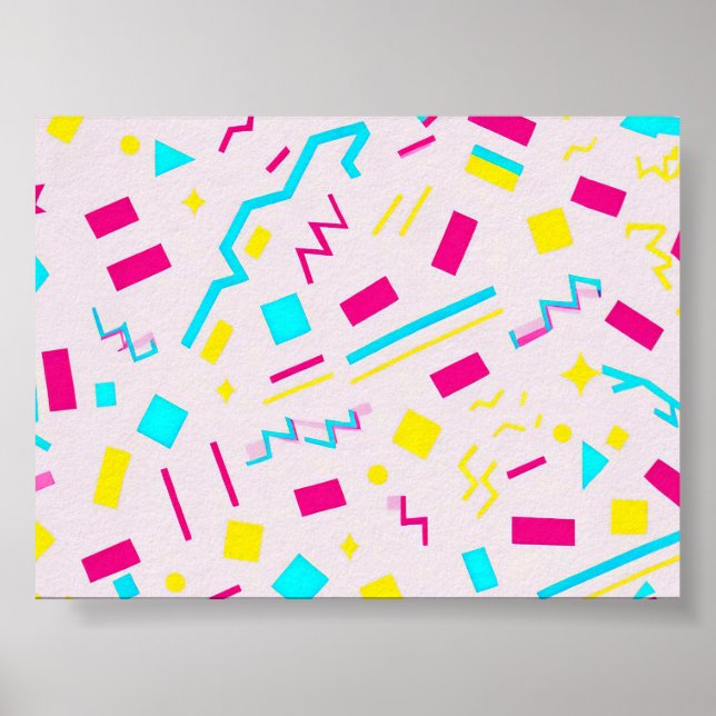 Vibe Pattern der 90er Jahre Poster (Vorne)