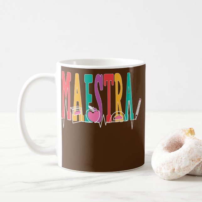 Vibe Regalos Para Maestra Kaffeetasse (Mit Donut)