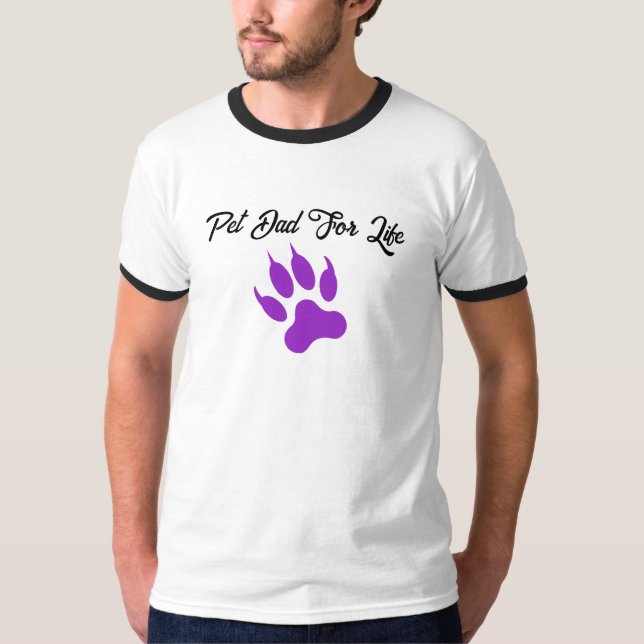 Vibes à mâchoires Pet papa T-shirt rétro (Devant)