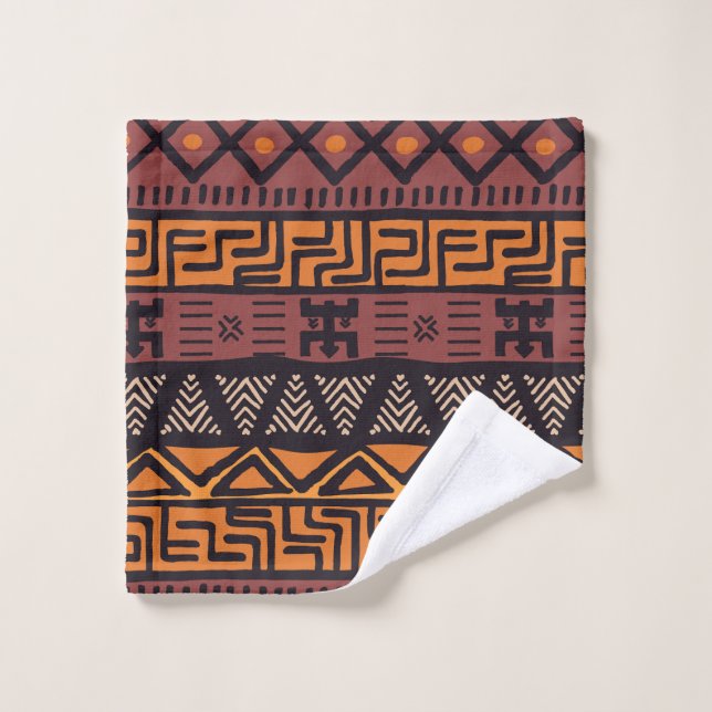Vibes Africaines Ethniques En Style Bohème (Gant de toilette)