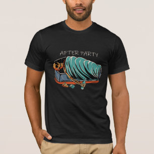 Vibes après la fête T-shirt de la fête marrante