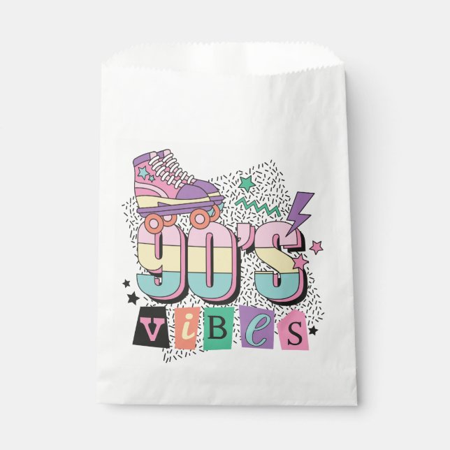 Vibes begünstige Flaggen der 90er Jahre Geschenktütchen (Vorderseite)
