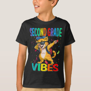 Vibes Cat Back to School T - Shirt