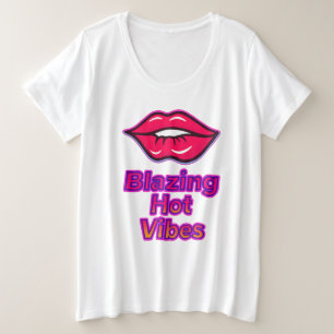 Vibes chaudes Blazing Women's Plus-Size T-shirt -