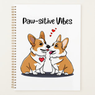 Vibes Corgis in Liebe Planer