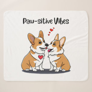 Vibes Corgis in Liebe Sherpadecke