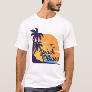 Vibes coucher de soleil sur la plage T-shirt tro