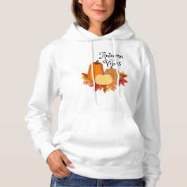 Vibes d'automne Sweatshirt capoté. Sweat - shirt à