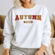 Vibes d'automne tendance Varsity Sweatshirt