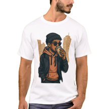 Vibes de café urbain - T-shirt de base pour hommes