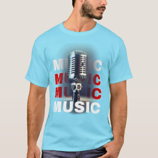 Vibes de musique vintage Microphone T-Shirt Design