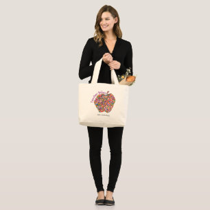 Vibes d'enseignant personnalisées Grand Sac fourre