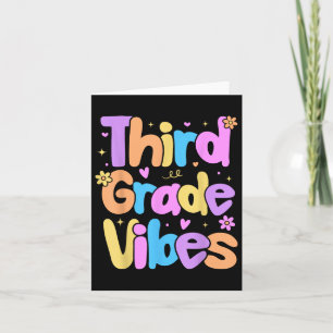 Vibes der dritten Klasse Kinder zurück in die Schu Karte