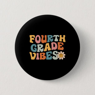 Vibes der vierten Klasse - Retro der 4. Klasse am Button